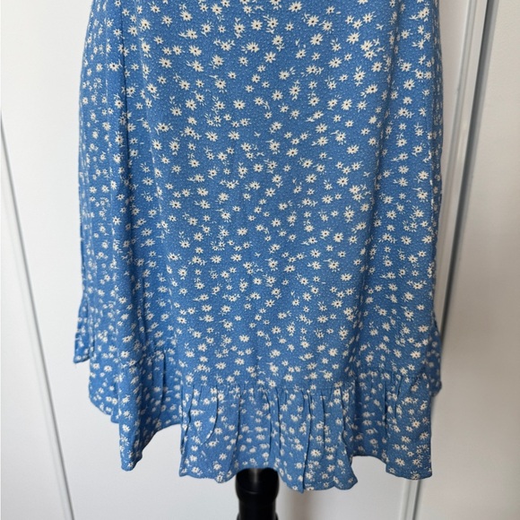 Oak+Fort Floral Mini Dress Blue - Picture 6 of 11
